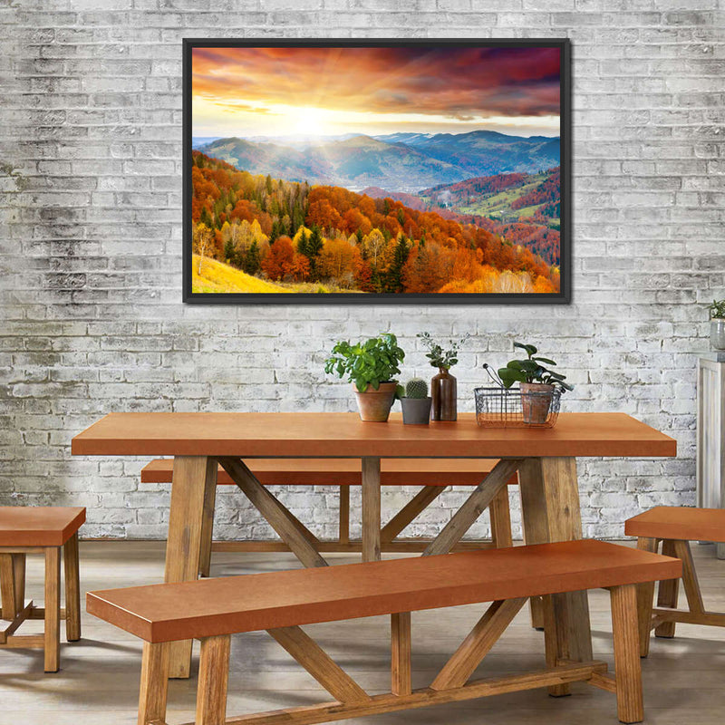 Mountain With Trees Wall Art