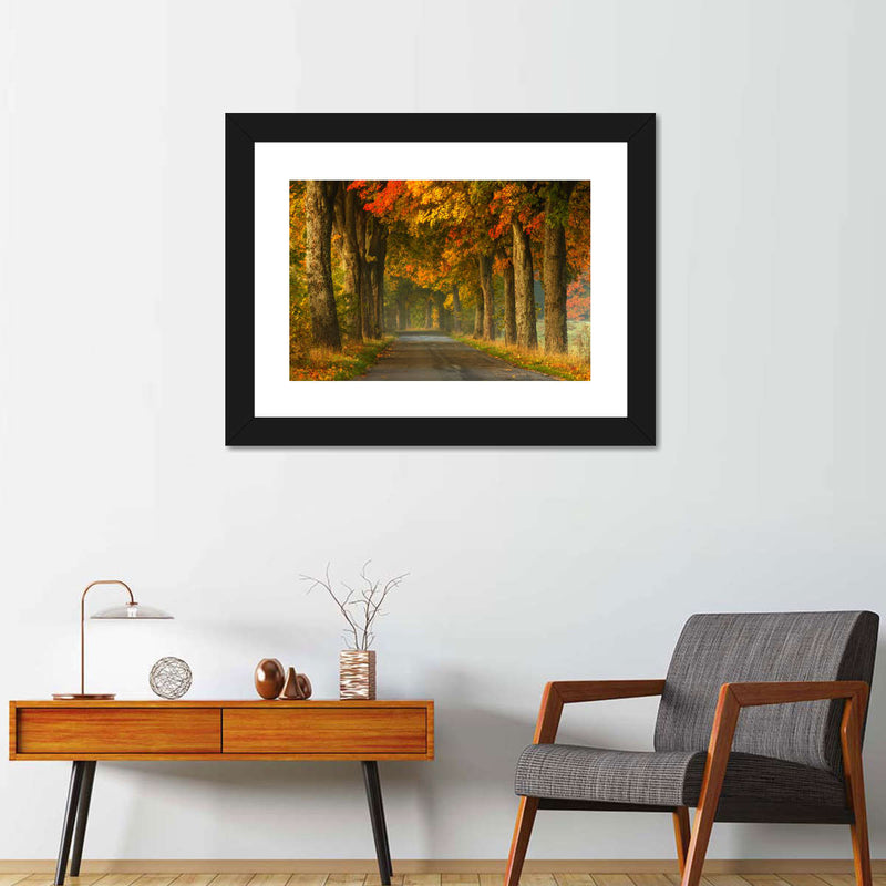 Polish Autumn Road Wall Art