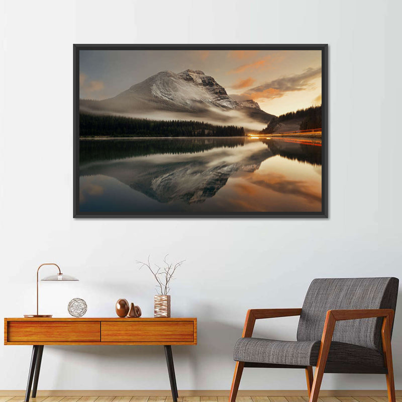 Lake At Sunset Wall Art