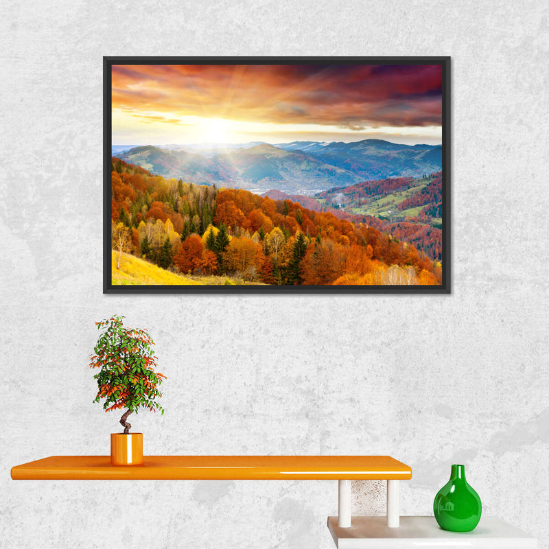 Mountain With Trees Wall Art