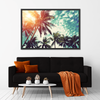Vintage Style Palm Trees Wall Art