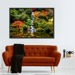 Mesmerizing Japanese Waterfall Wall Art