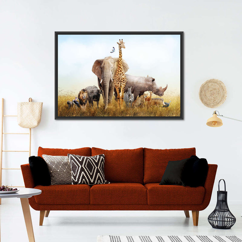 Kenyan Safari Animals Wall Art