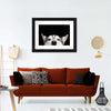 Peeking Siberian Husky Wall Art