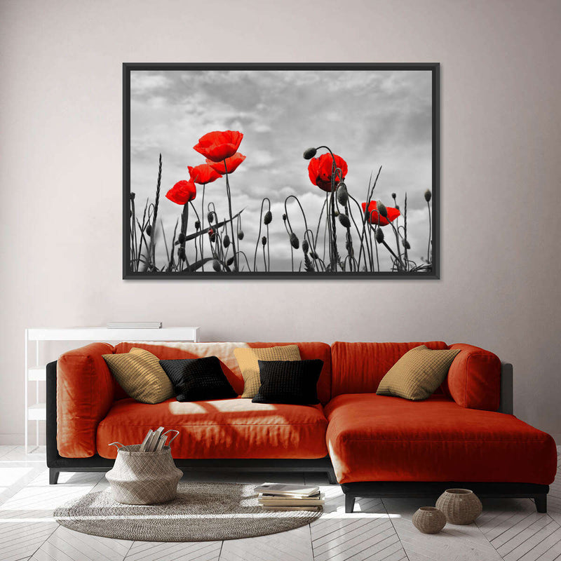 Pop Red Poppies Wall Art