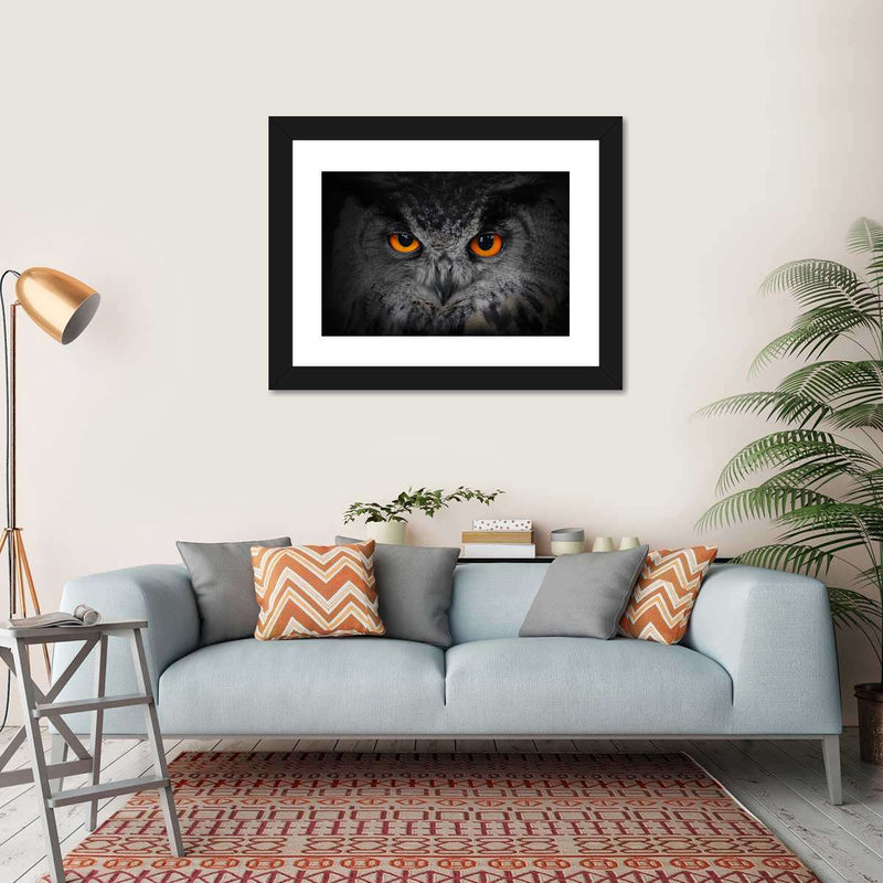 Mesmerizing Gray Owl Wall Art