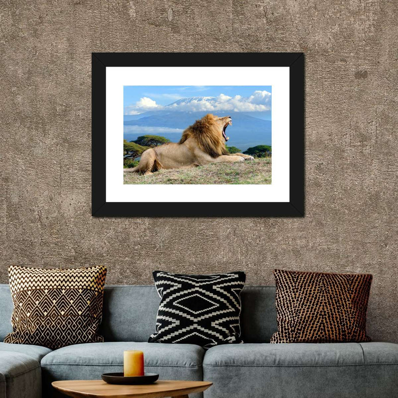 Roaring Safari Lion Wall Art