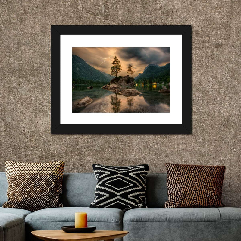 Magical Lakeside Mountain Wall Art