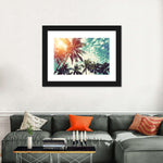 Vintage Style Palm Trees Wall Art