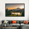 Majestic Sunset At Mount Rainer Wall Art
