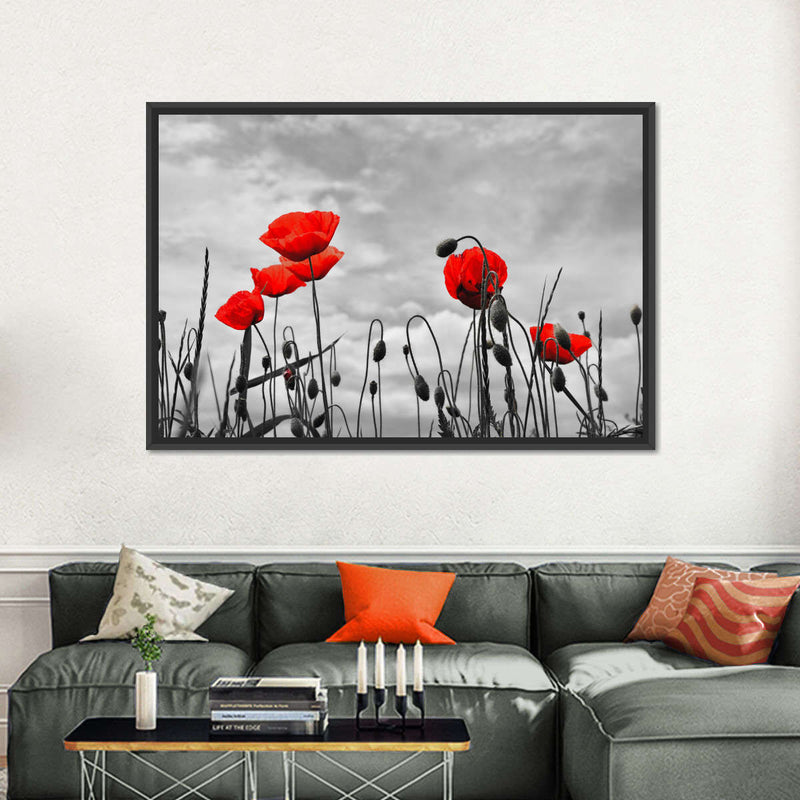 Pop Red Poppies Wall Art