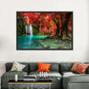 Red Waterfall Wall Art