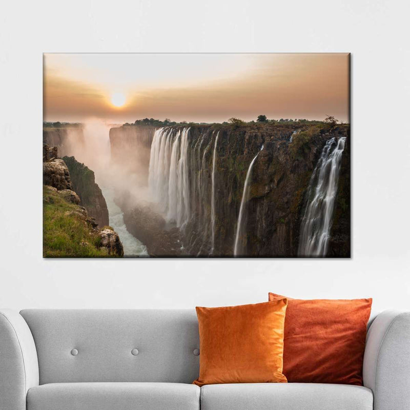 Victoria Falls Sunset Wall Art