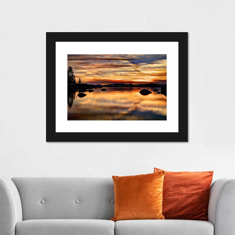 Lake Tahoe Granite Boulders Wall Art