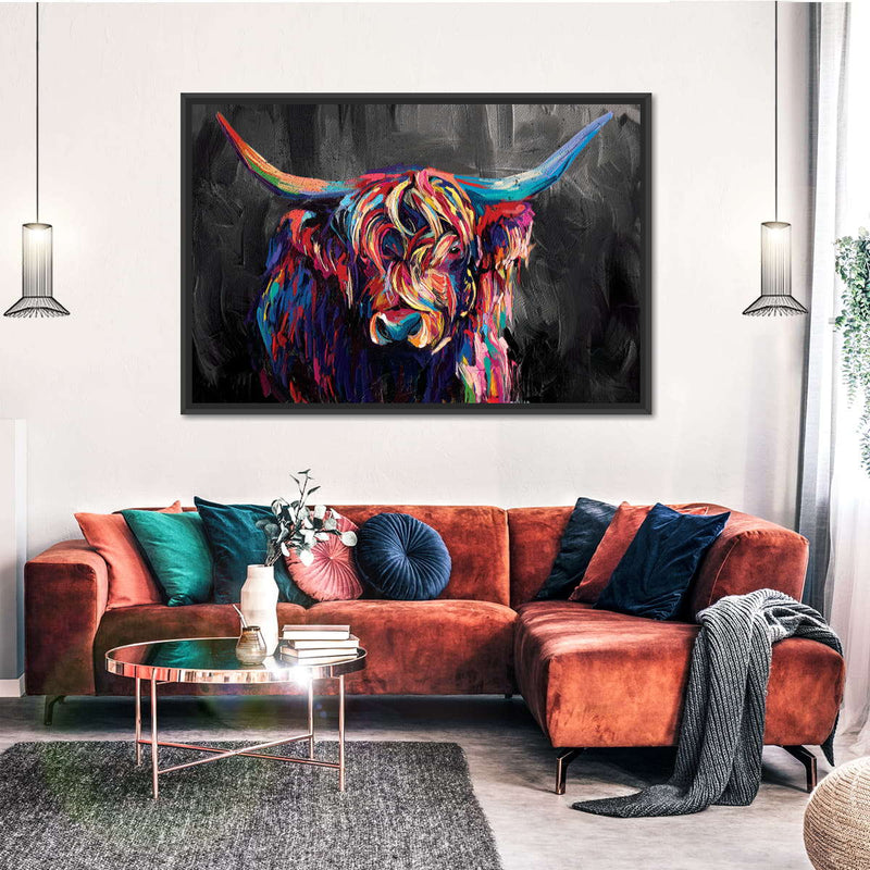 Highland Cow Acrylic Wall Art