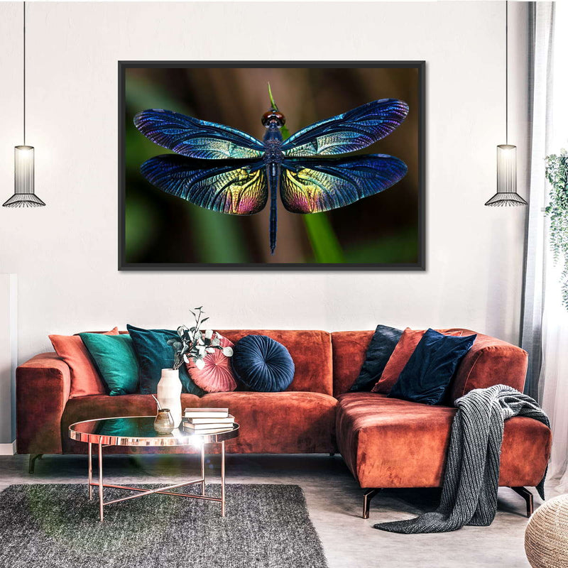 Prismatic Dragonfly Wall Art
