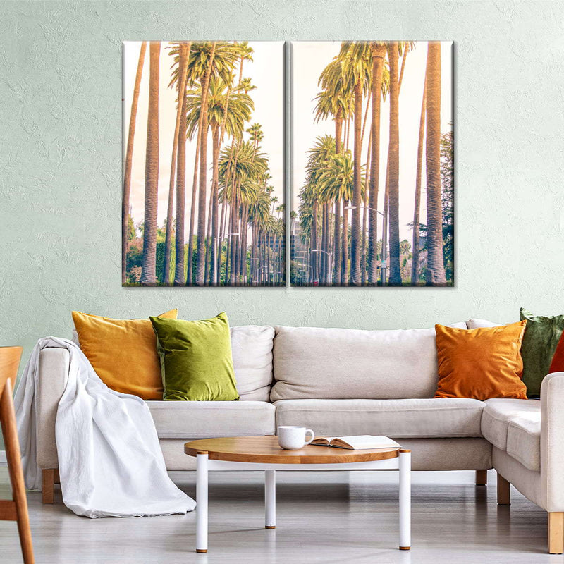 Palm Trees In Los Angeles Wall Art