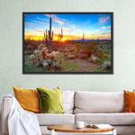 Sonoran Desert Sunset Landscape Wall Art