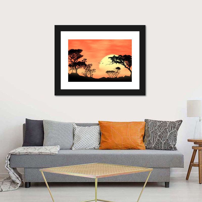 Sunrise In Africa Wall Art