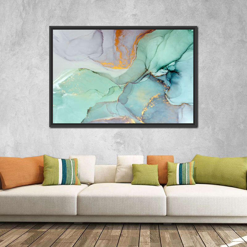 Green Bronze Abstract Wall Art