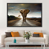 Walking Lone Elephant Wall Art
