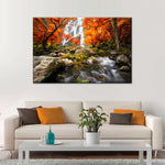 Stunning Autumn Waterfall Wall Art