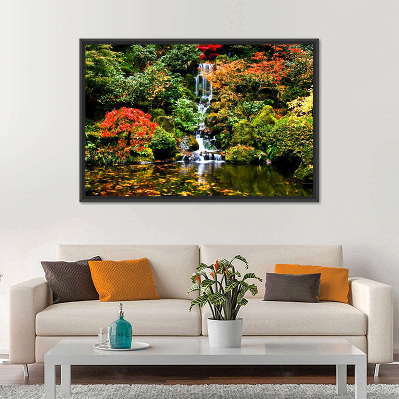 Mesmerizing Japanese Waterfall Wall Art