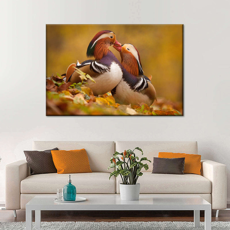 Loving Mandarin Ducks Wall Art