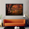 Orange Autumn Lake Wall Art