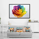 Rainbow Rose Wall Art