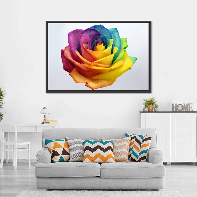 Rainbow Rose Wall Art