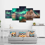 Swirling Moskenes Aurora Wall Art