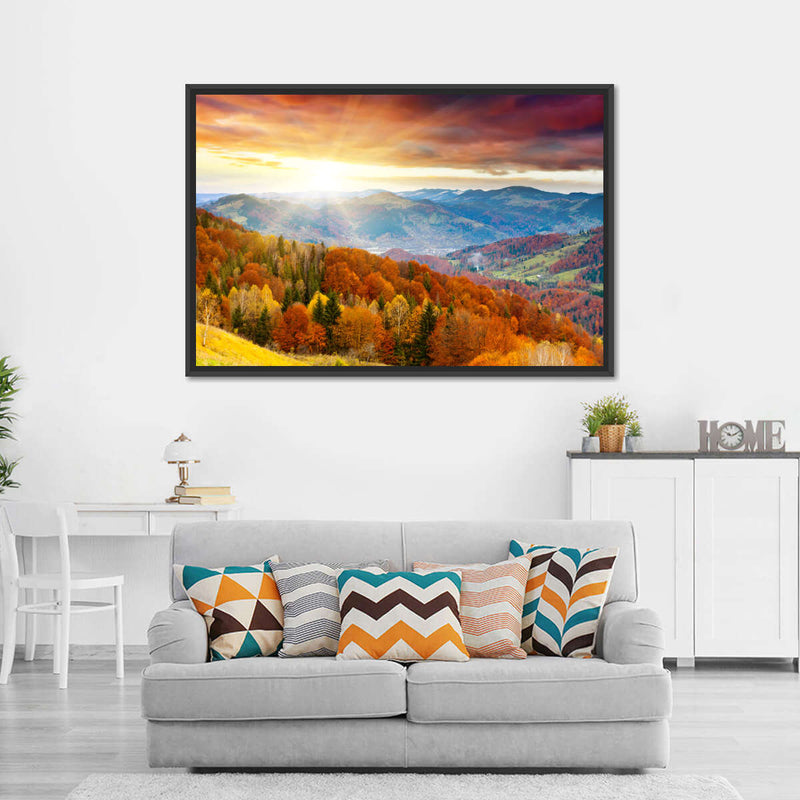 Mountain With Trees Wall Art