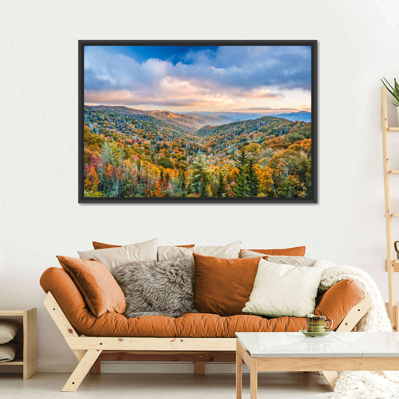 Smoky Mountains At Fall Wall Art