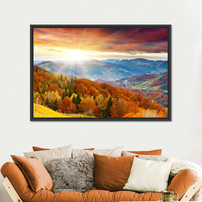 Mountain With Trees Wall Art