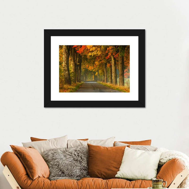 Polish Autumn Road Wall Art