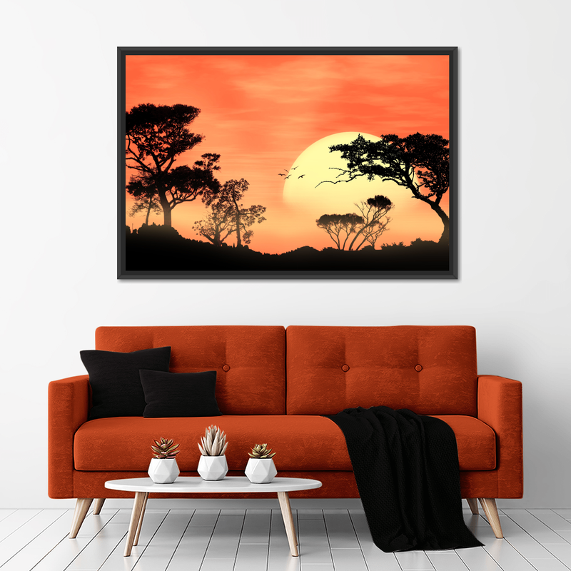 Sunrise In Africa Wall Art