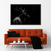Monochrome Bull Elk Wall Art