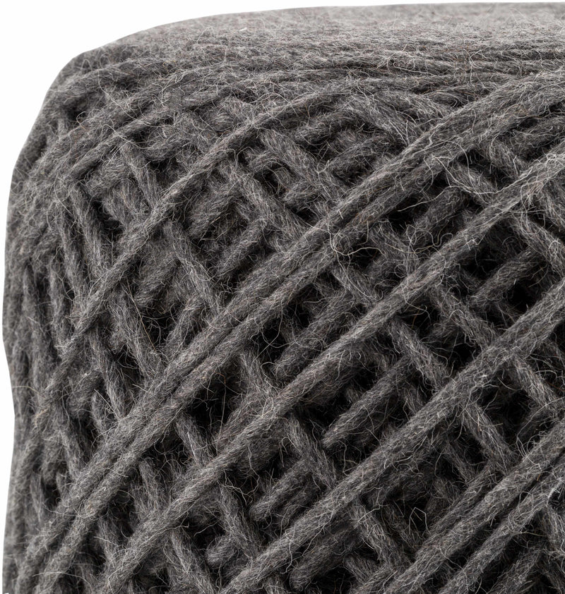 Moapa Charcoal Hard Nest Pouf