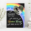 Pet Memorial Sign I Crossed The Rainbow Bridge