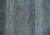 8x10 Hand Knotted Modern Geometric Trellis Scandinavian Blue, Ivory and Silver Wool Area Rug | TRDCP938810