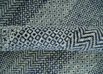 8x10 Hand Knotted Modern Geometric Trellis Scandinavian Blue, Ivory and Silver Wool Area Rug | TRDCP938810