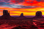 Monument Valley At Sunset Wall Art