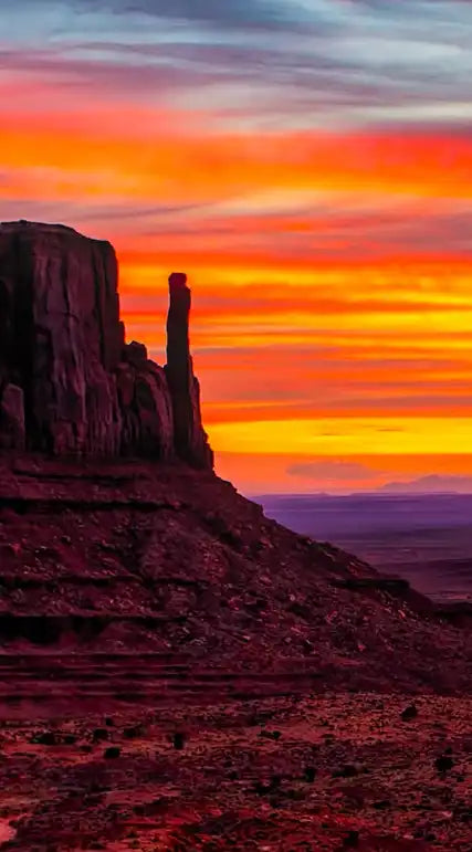 Monument Valley At Sunset Wall Art