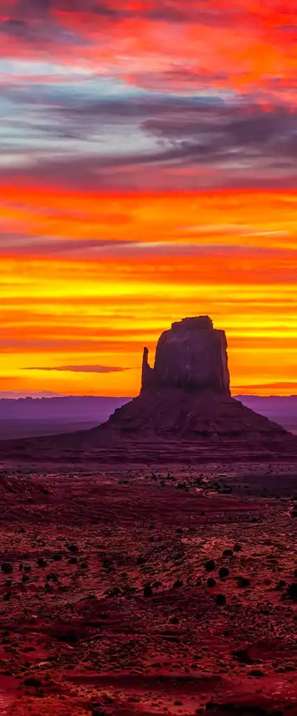 Monument Valley At Sunset Wall Art