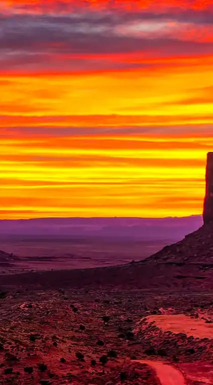 Monument Valley At Sunset Wall Art