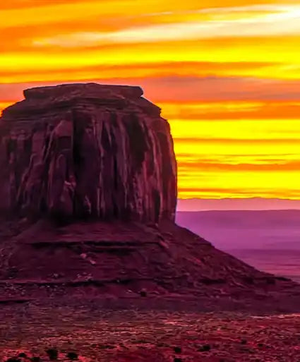 Monument Valley At Sunset Wall Art