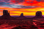 Monument Valley At Sunset Wall Art