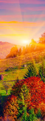 Mountain Autumn Sunrise Wall Art