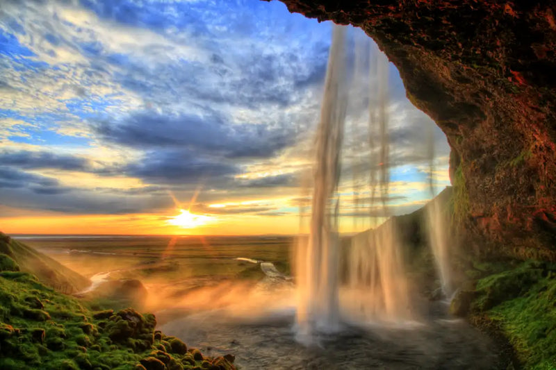 Mountain Waterfall Wall Art
